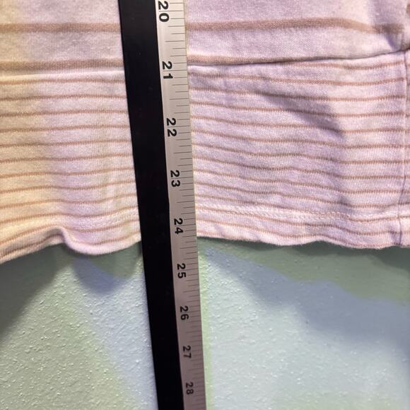 Doe & Rae White & Cream Pocket Detailed Striped Long Sleeve Size M - Picture 11 of 11